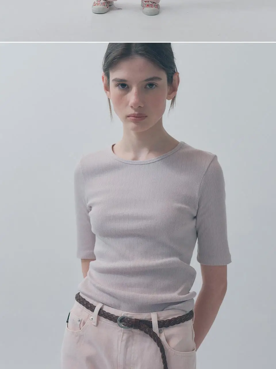 [모음전] 벤시몽 RIBBED KNIT T-SHIRT - 3color 상세페이지 7
